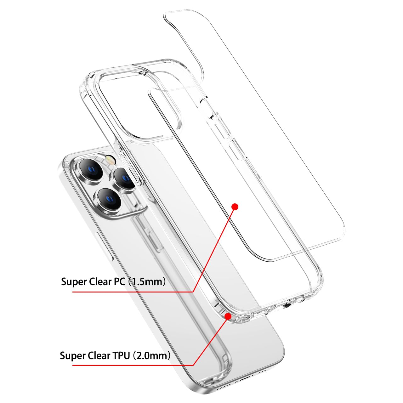 iPhone 15 Pro Max Classic Style Clear Case