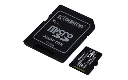 Scheda Kingston micSDXC Canvas Select Plus 100R A1 C10 da 128 GB + ADP (SDCS2/128GBCR) 