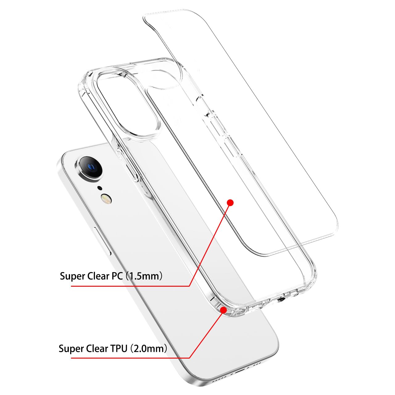 iPhone XR Classic Style Clear Case