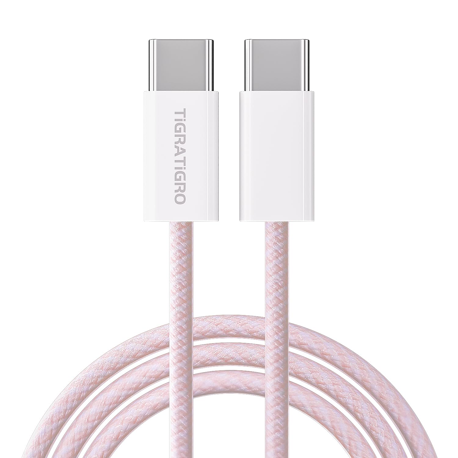 Pink Type-c to Type-c(C TO C Woven fabric cable)