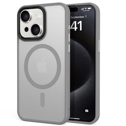 iPhone 16 Plus Case Silver Compatible with MagSafe