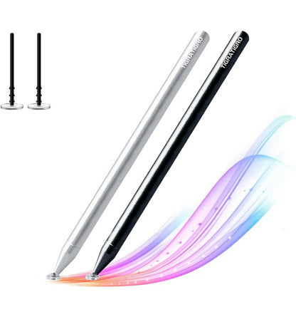 2 Pieces Touch Screen Stylus Pen High Sensitivity Disc Tip Capacitive Pen