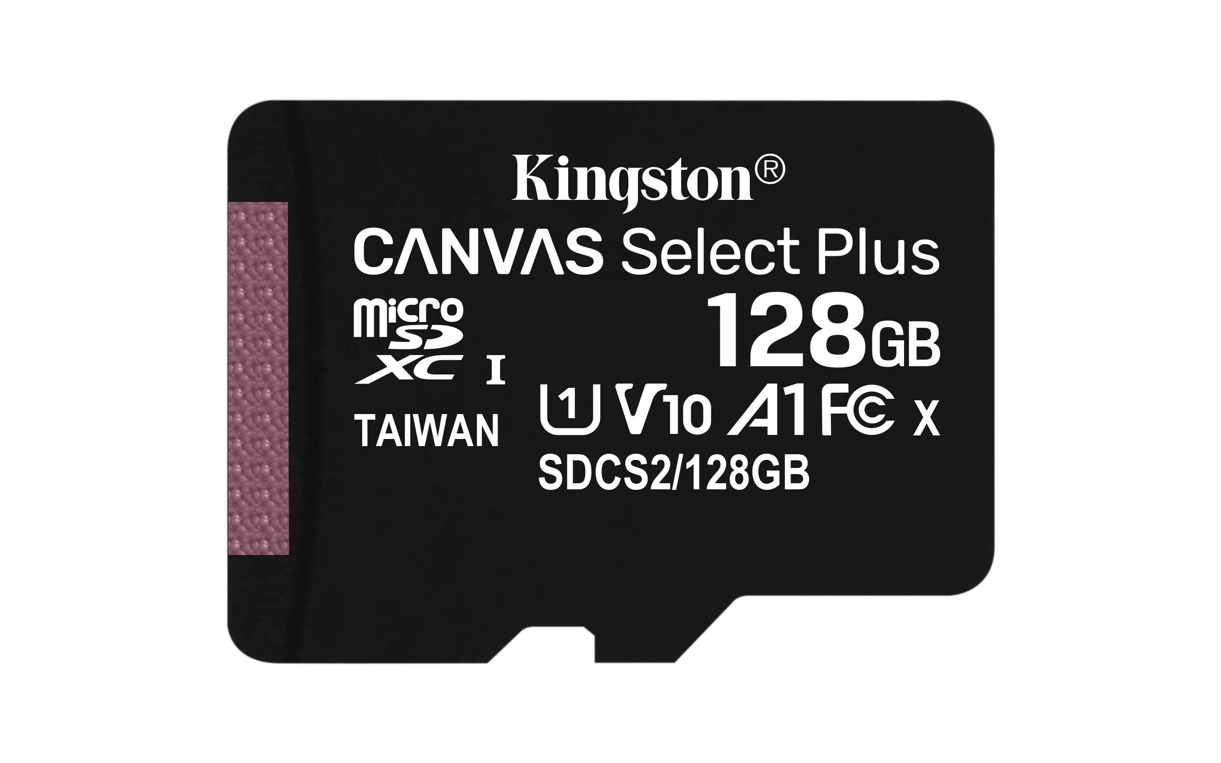 Scheda Kingston micSDXC Canvas Select Plus 100R A1 C10 da 128 GB + ADP (SDCS2/128GBCR) 