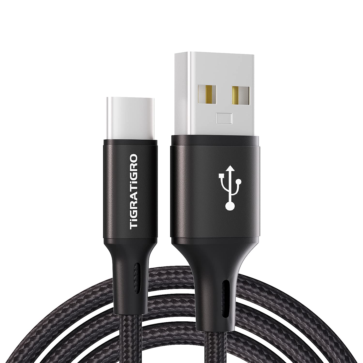 tigratigro Cavo USB C, (2Pezzi 3M) Cavo USB Tipo C Nylon Ricarica Rapida per Android Samsung,Huawei,Xiaomi,Google Pixel, OnePlus, Moto, Realme, Honor, Tablette