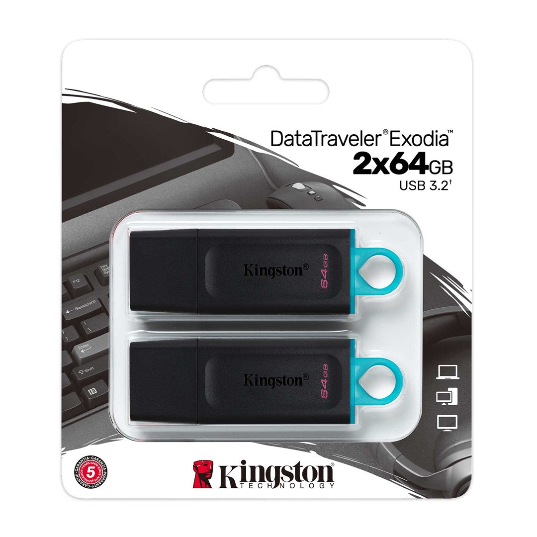 Kingston Technology Data Traveler Exodia DTX/64GB - USB 3.2 Flash Drive